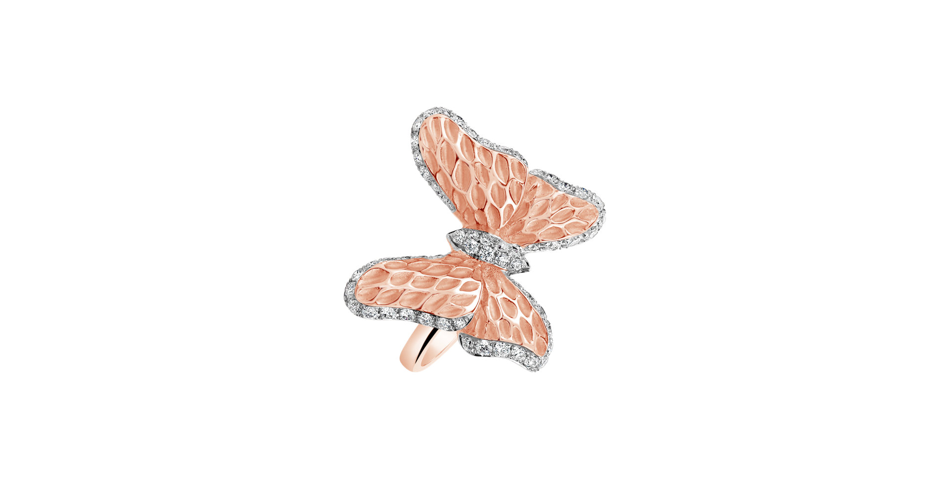 Diamond ring Sweet Butterfly