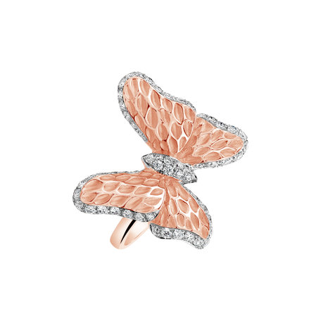 Diamond ring Sweet Butterfly