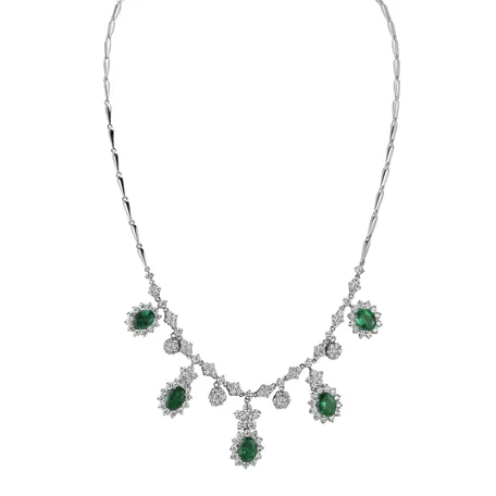 Diamond necklace with Emerald Miracle Highness