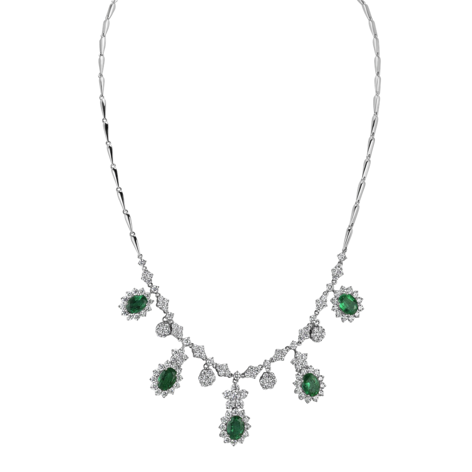 Diamond necklace with Emerald Miracle Highness