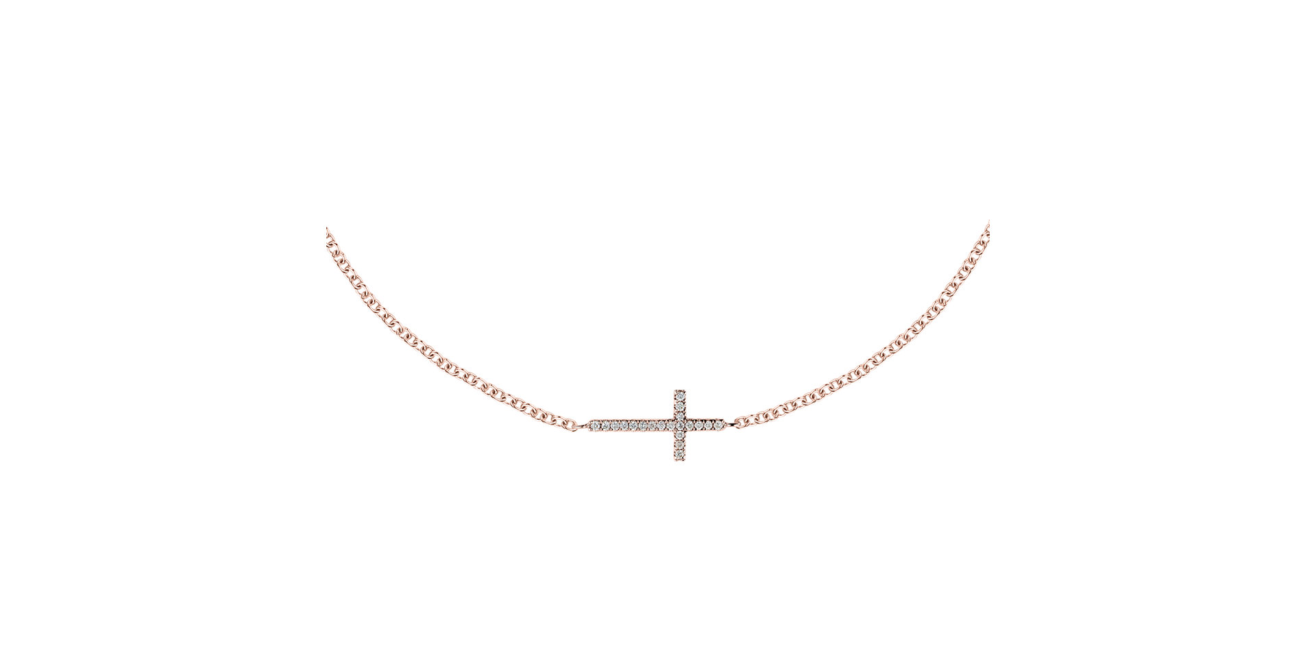 Diamond bracelet Cross