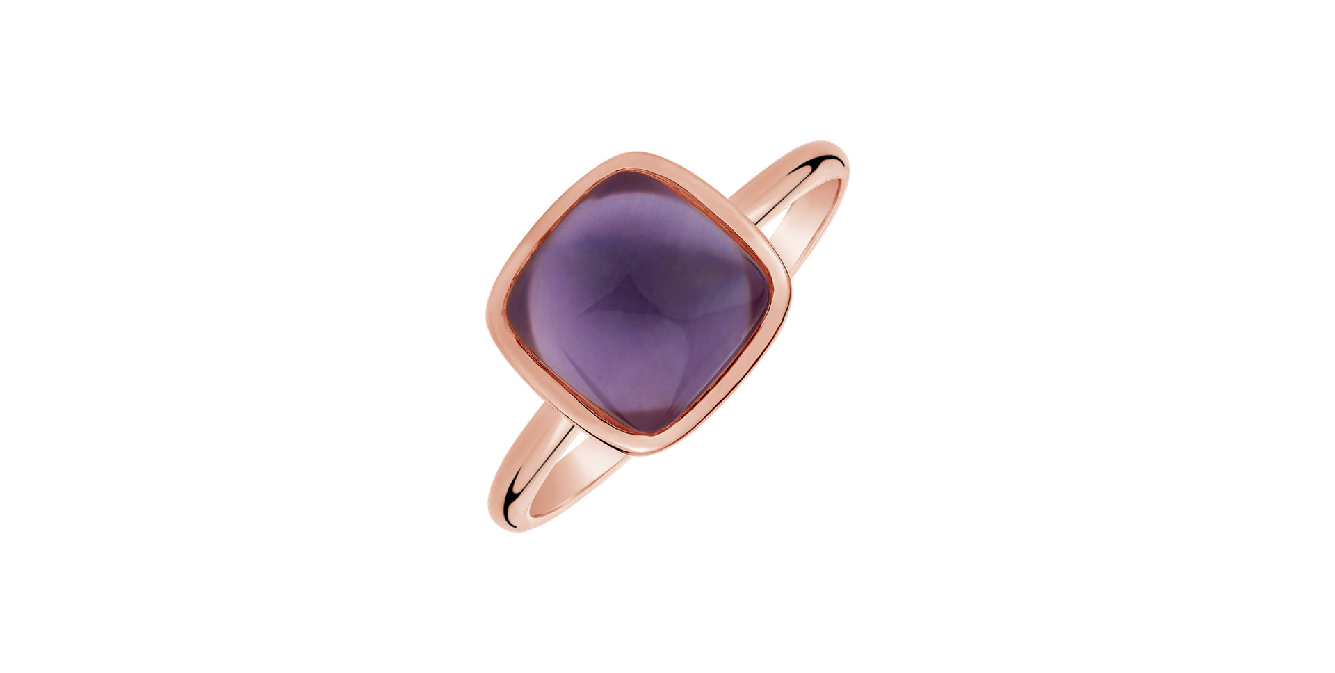 Ring with Amethyst and Mother of Pearl Elowenie