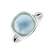 Ring with Topaz and Mother of Pearl Fiorella2