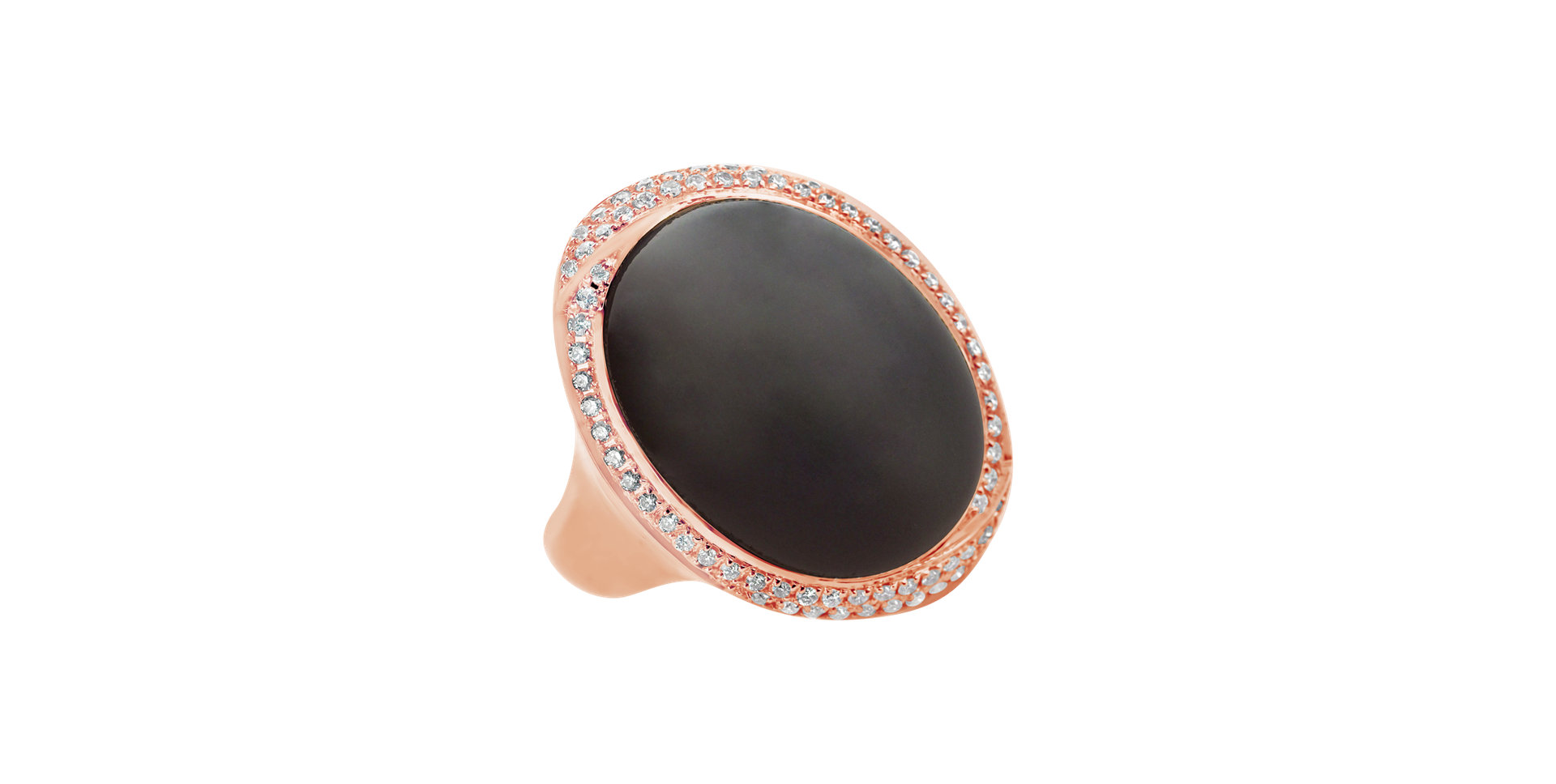 Ring with Moonstone and diamonds Deep River