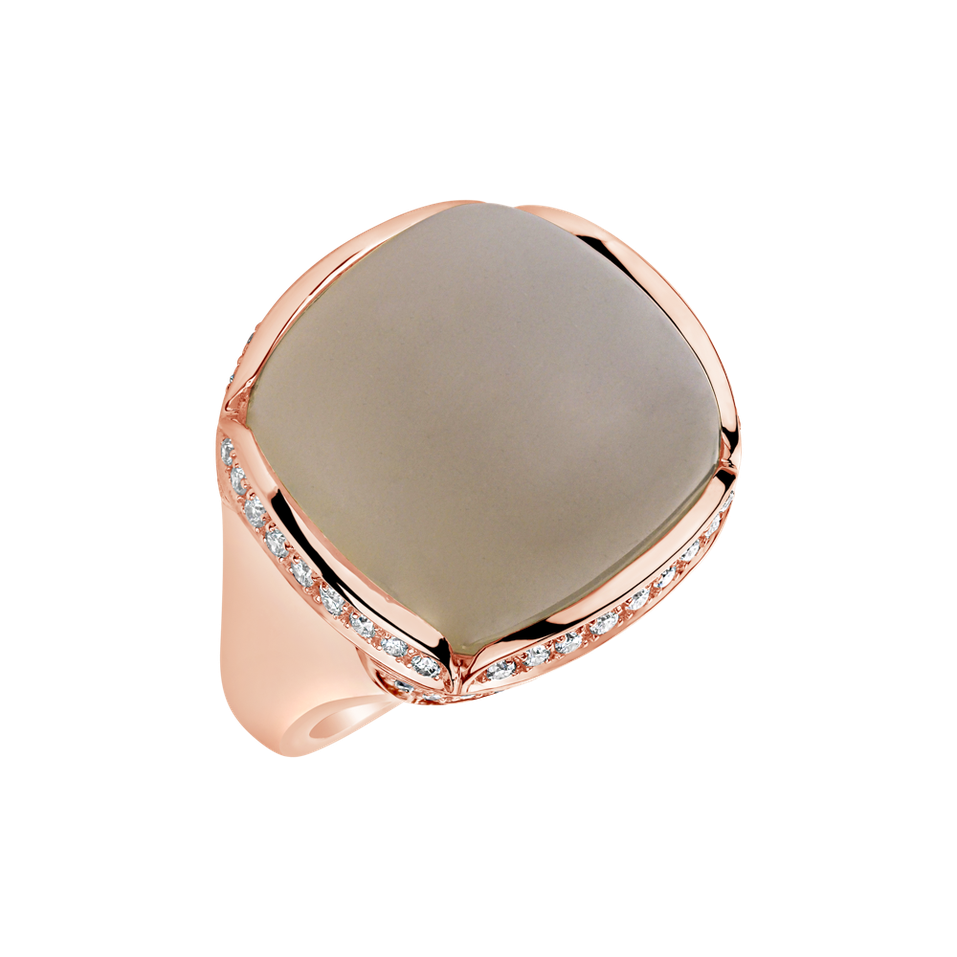 Ring with Moonstone and diamonds Dreamy Wish