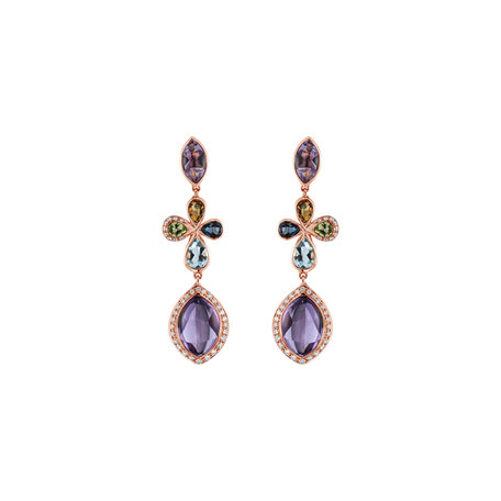 Diamond earrings and gemstones Arabic Dream
