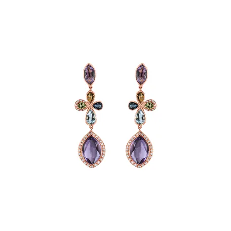 Diamond earrings and gemstones Arabic Dream