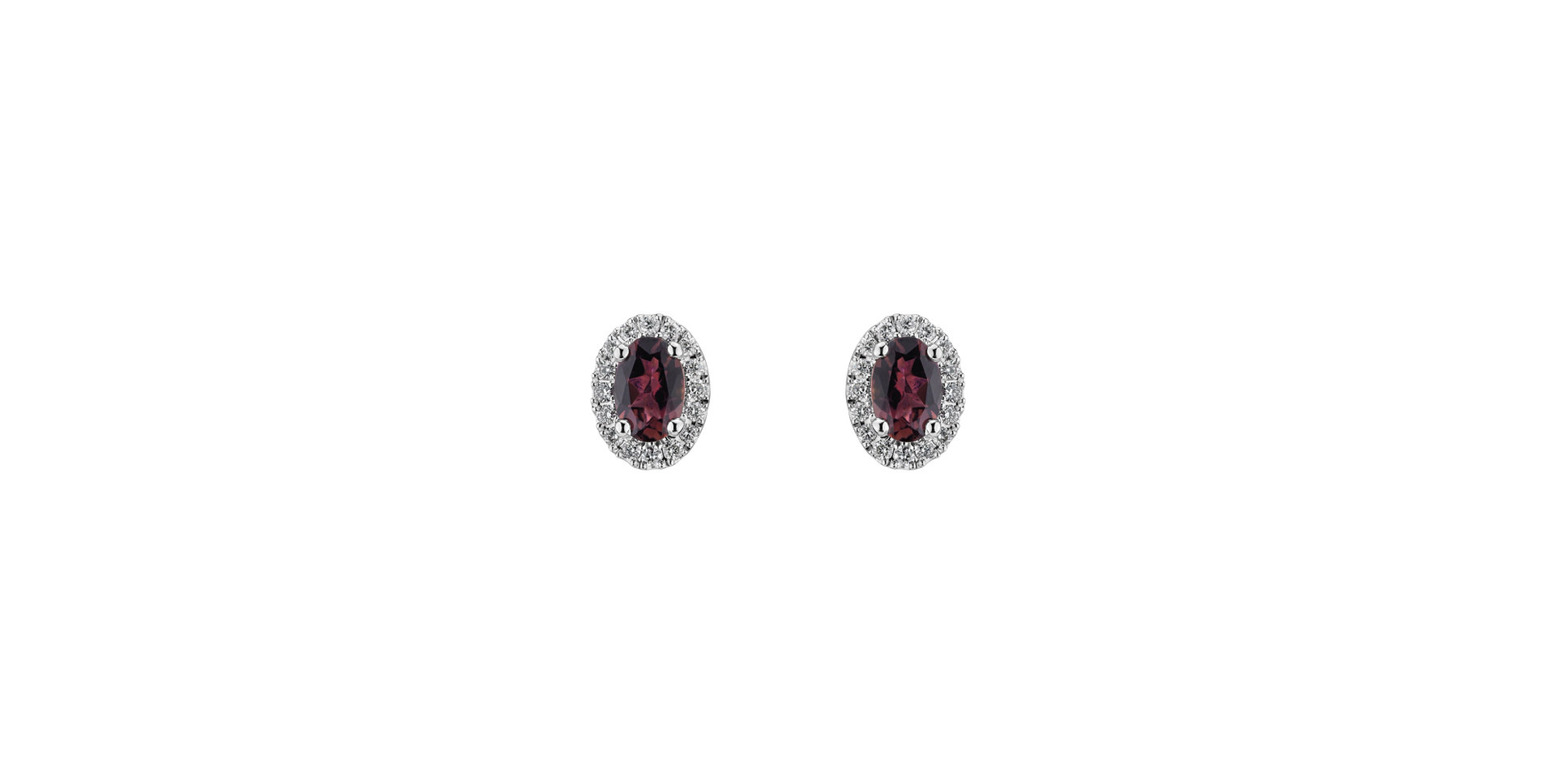 Diamond earrings with Tourmaline Imperial Allegory
