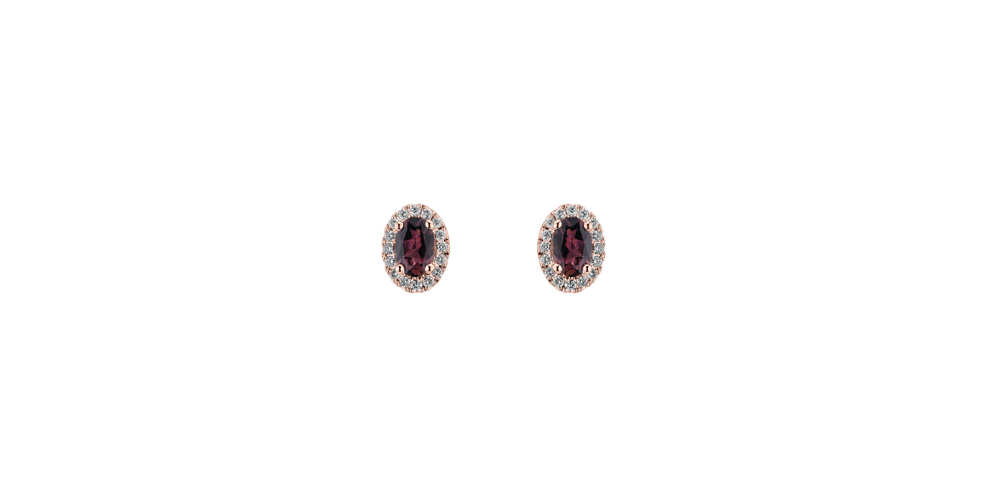 Diamond earrings with Tourmaline Imperial Allegory