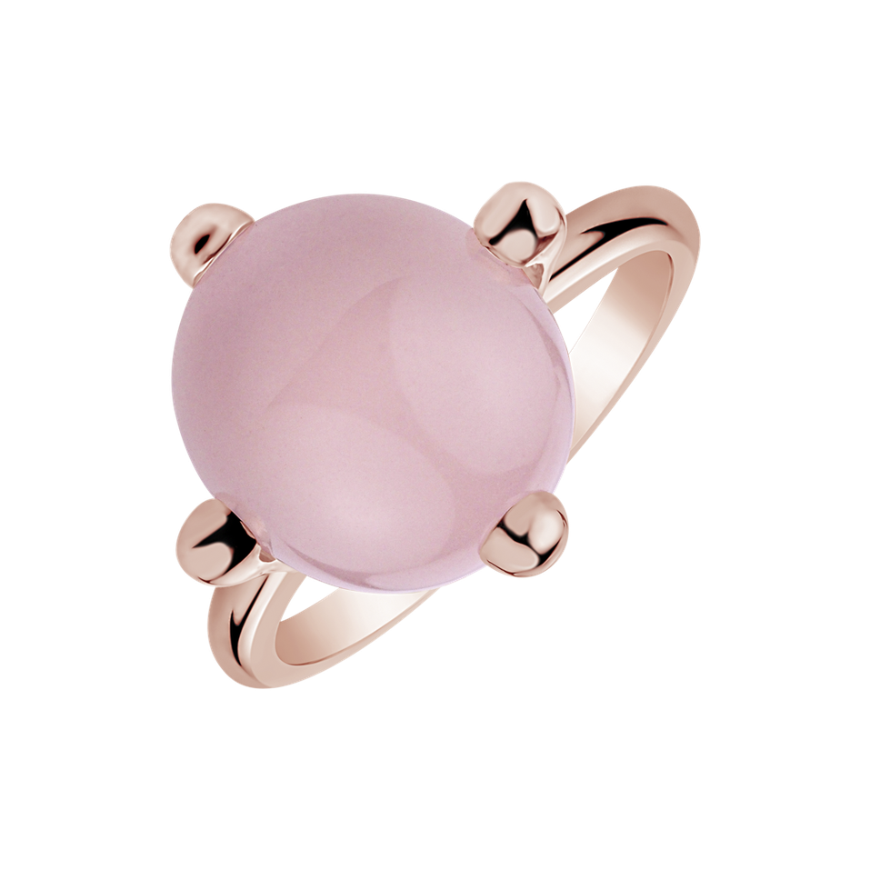 Ring with Rose Quartz Monarch Sin