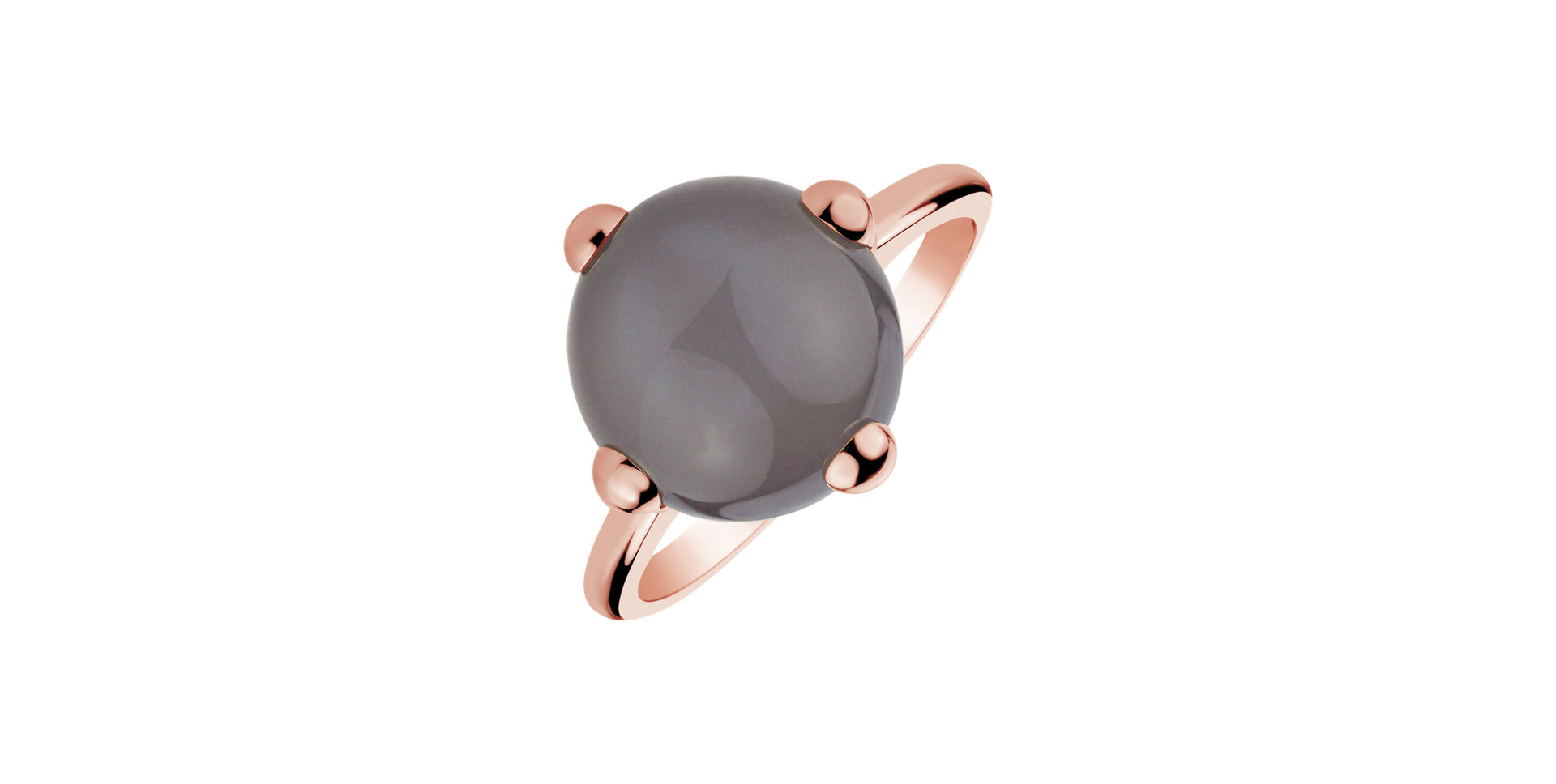 Diamond ring with Moonstone Monarch Sin