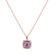 Diamond necklace with Amethyst Symmetrical Beauty2