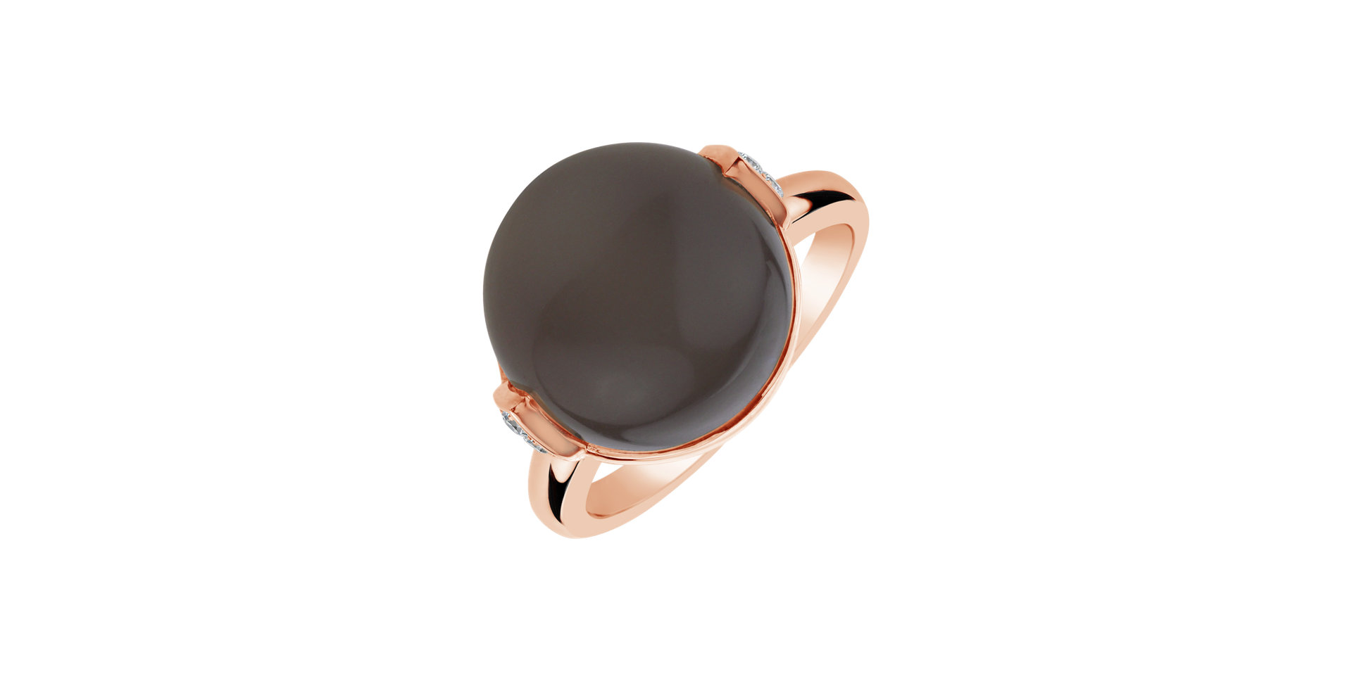 Ring with Moonstone and diamonds Spring Bud