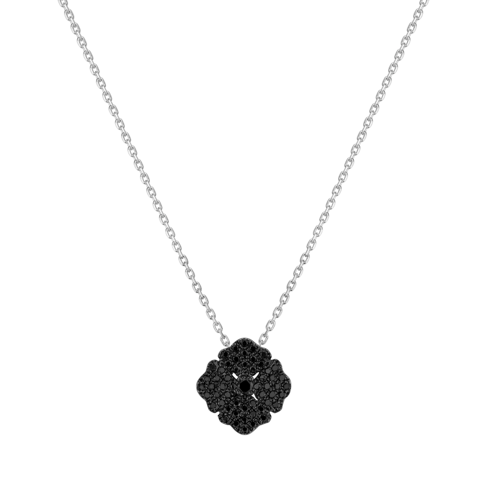 Pendant with black and white diamonds Diamond Bouquet