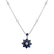 Diamond necklace with Sapphire Night Flower2
