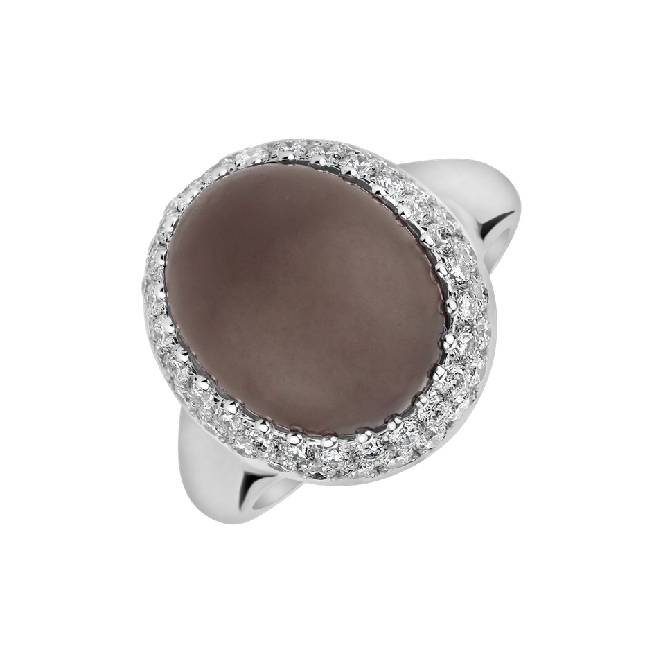 Ring with Moonstone and diamonds Witching Lady