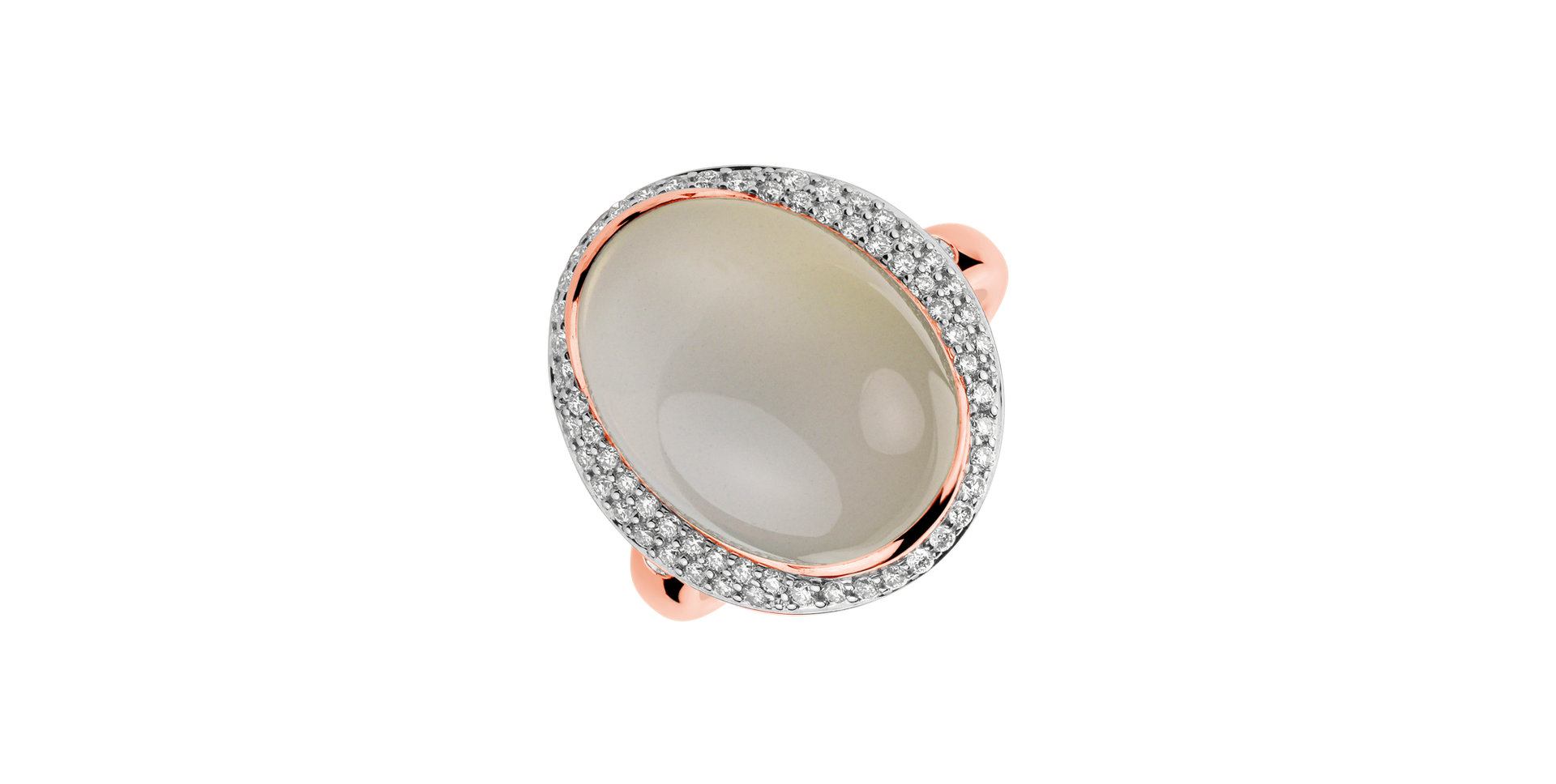 Ring with Moonstone and diamonds Jessamine