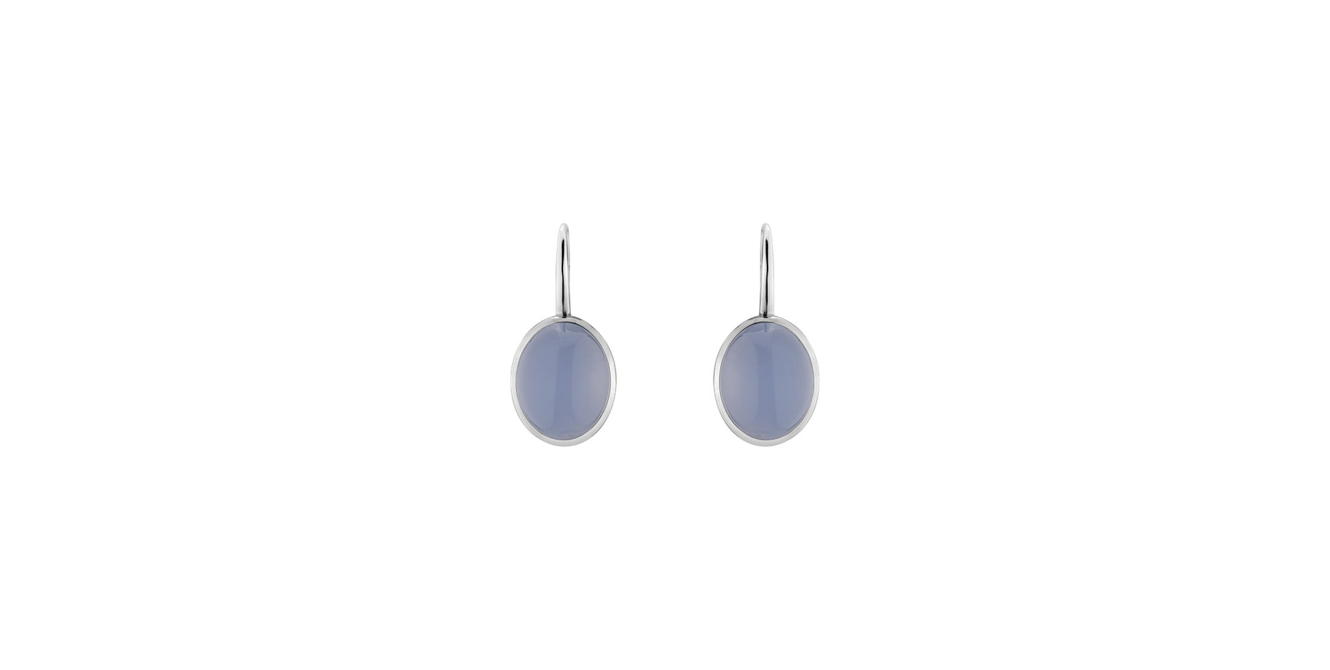 Earrings with Chalcedony Elegant Moondust