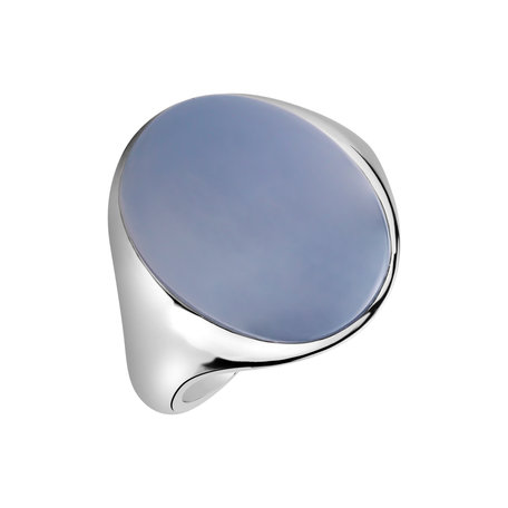Ring with Chalcedony Moonlight Trip