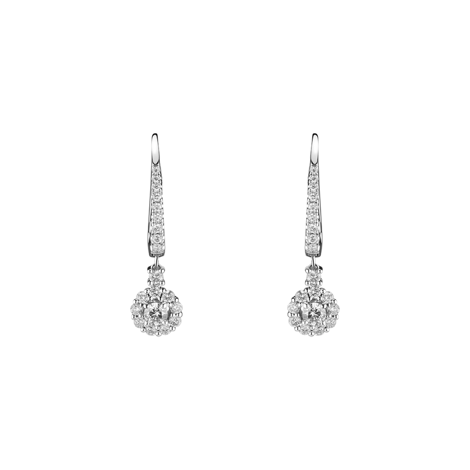 Diamond earrings Floral Spark