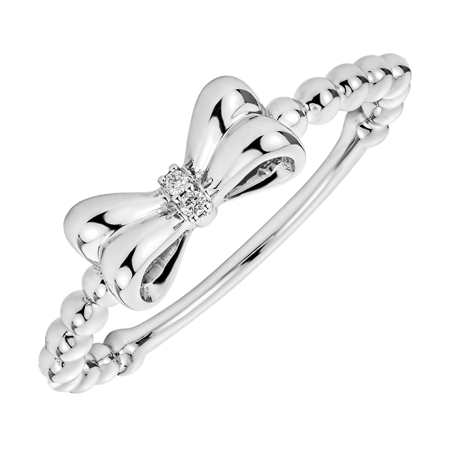 Diamond ring Bow Knot