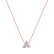 Diamond necklace Sparkling Trefoil2