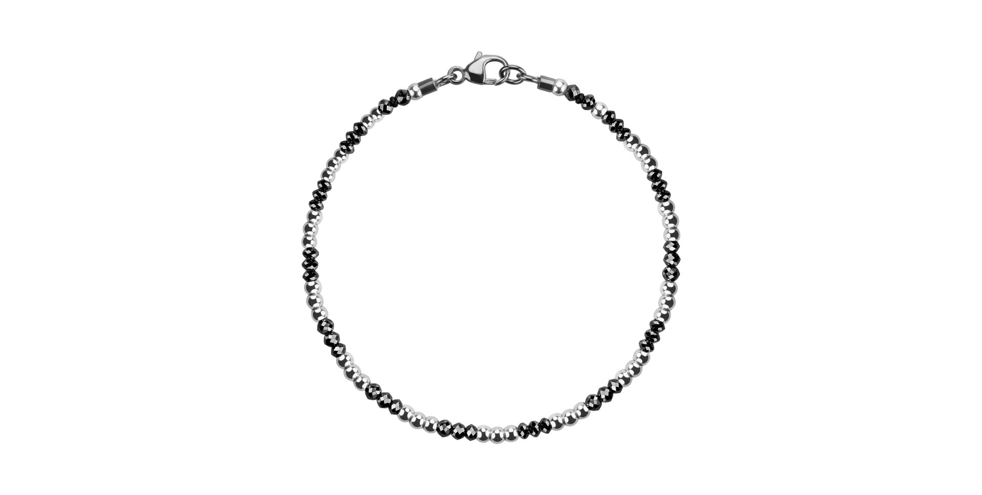 Bracelet with black diamonds Black Eminence