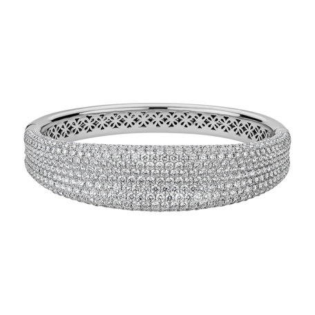 Bracelet with diamonds Snake Signature