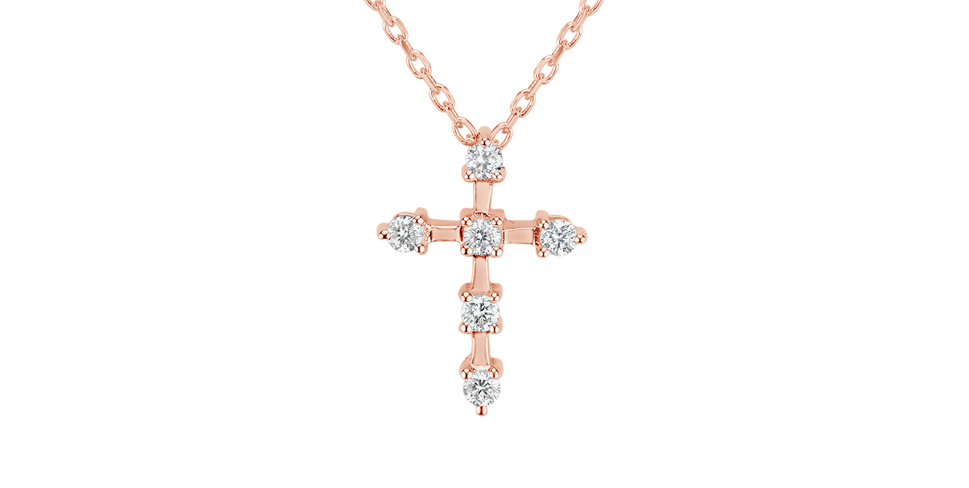 Diamond necklace Sparkling Cross