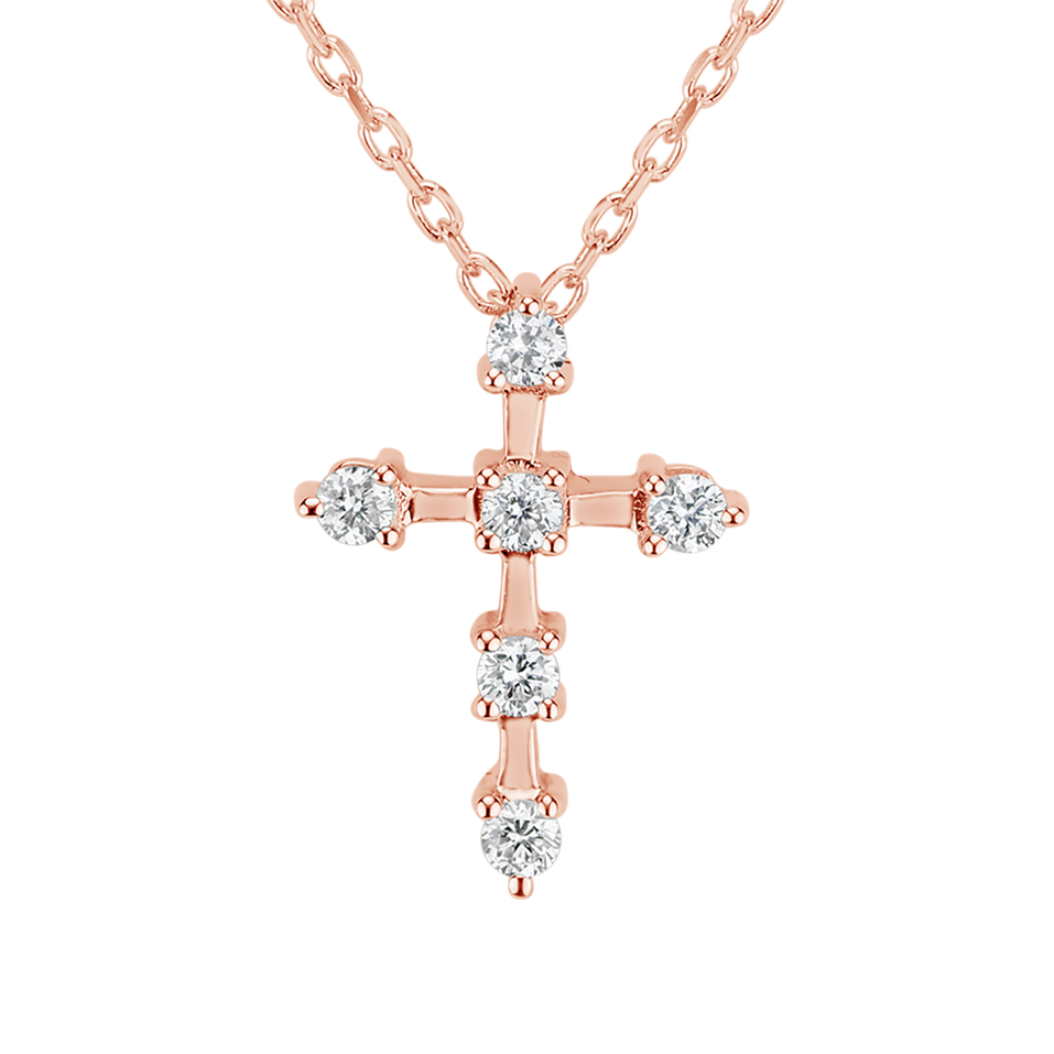 Diamond necklace Sparkling Cross
