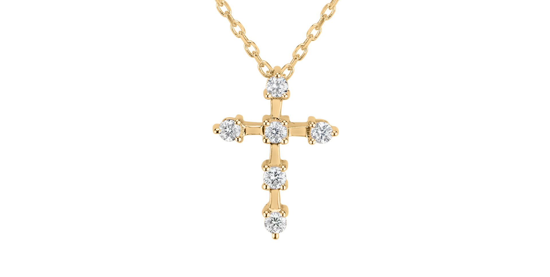 Diamond necklace Sparkling Cross