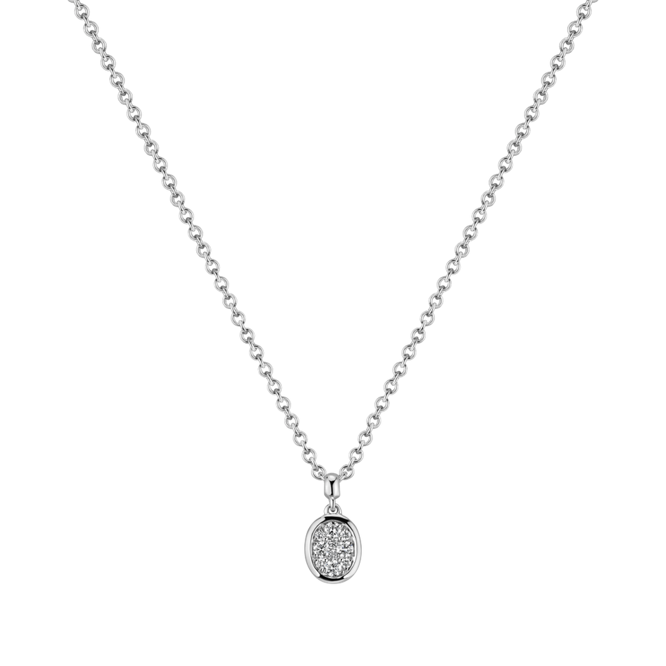 Diamond pendant and necklace Miriam