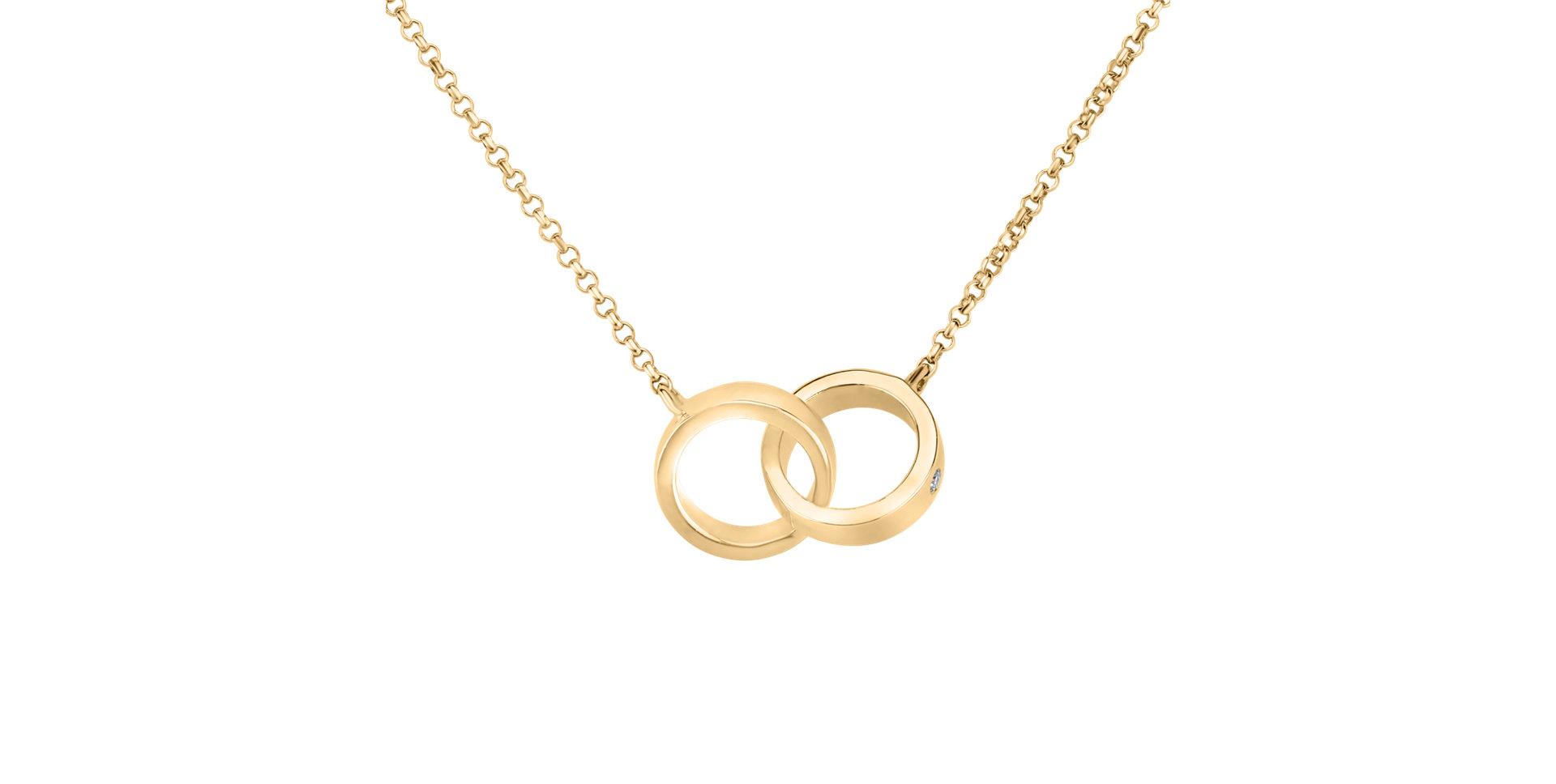 Diamond necklace Eternal Circles