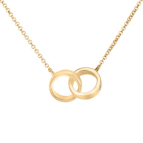 Diamond necklace Eternal Circles