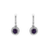 Diamond earrings with Amethyst African Infinite Hope2