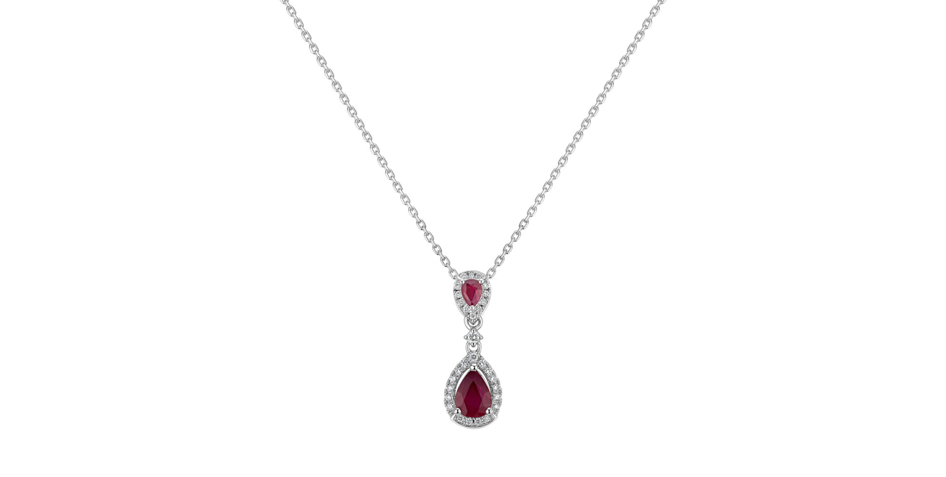 Diamond pendant with Ruby King Legend