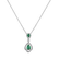 Diamond pendant with Emerald Royal Delight2