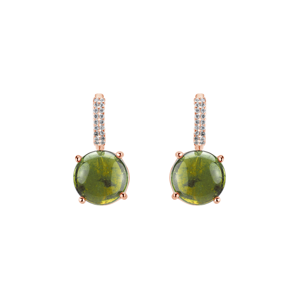 Diamond earrings with Tourmaline Eternal Melody