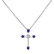 Diamond necklace with Sapphire Shiny Cross2