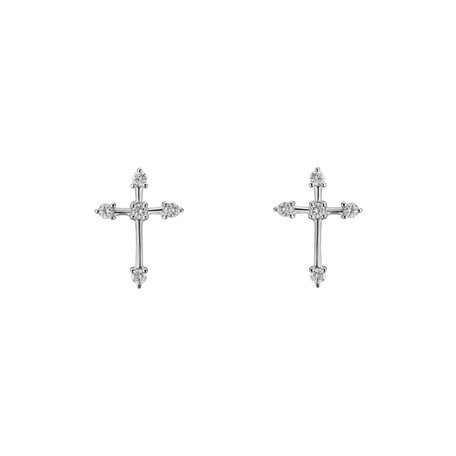 Diamond earrings Passion Cross