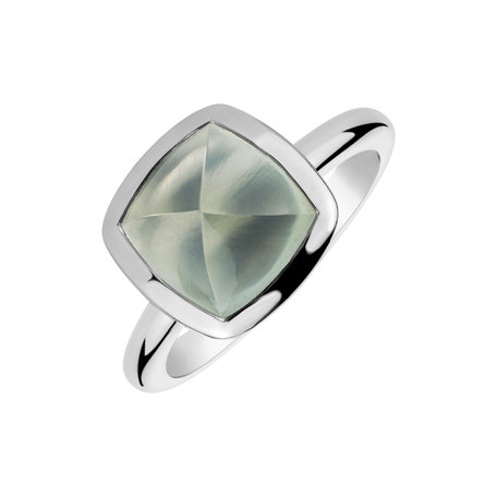 Ring with Prehnite Mistress Temptation