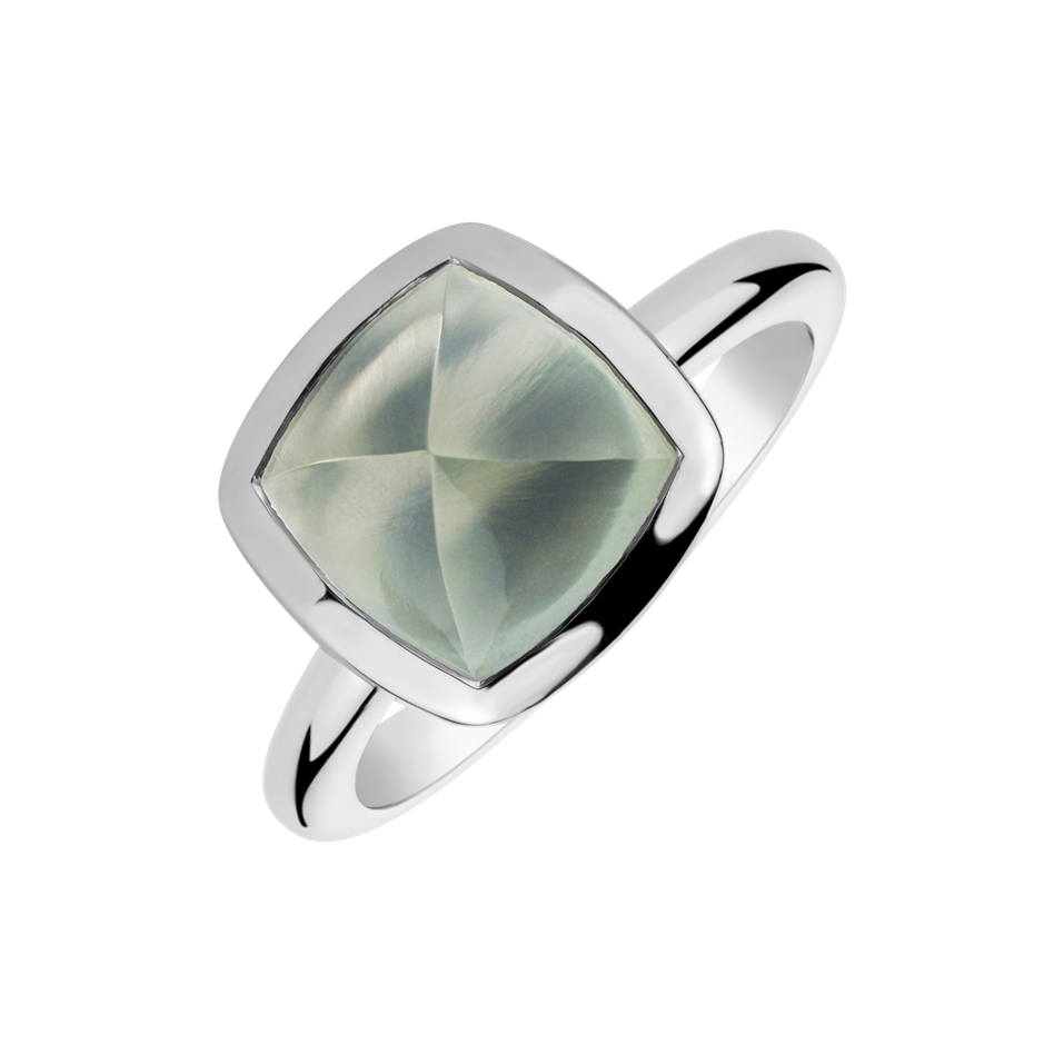 Ring with Prehnite Mistress Temptation