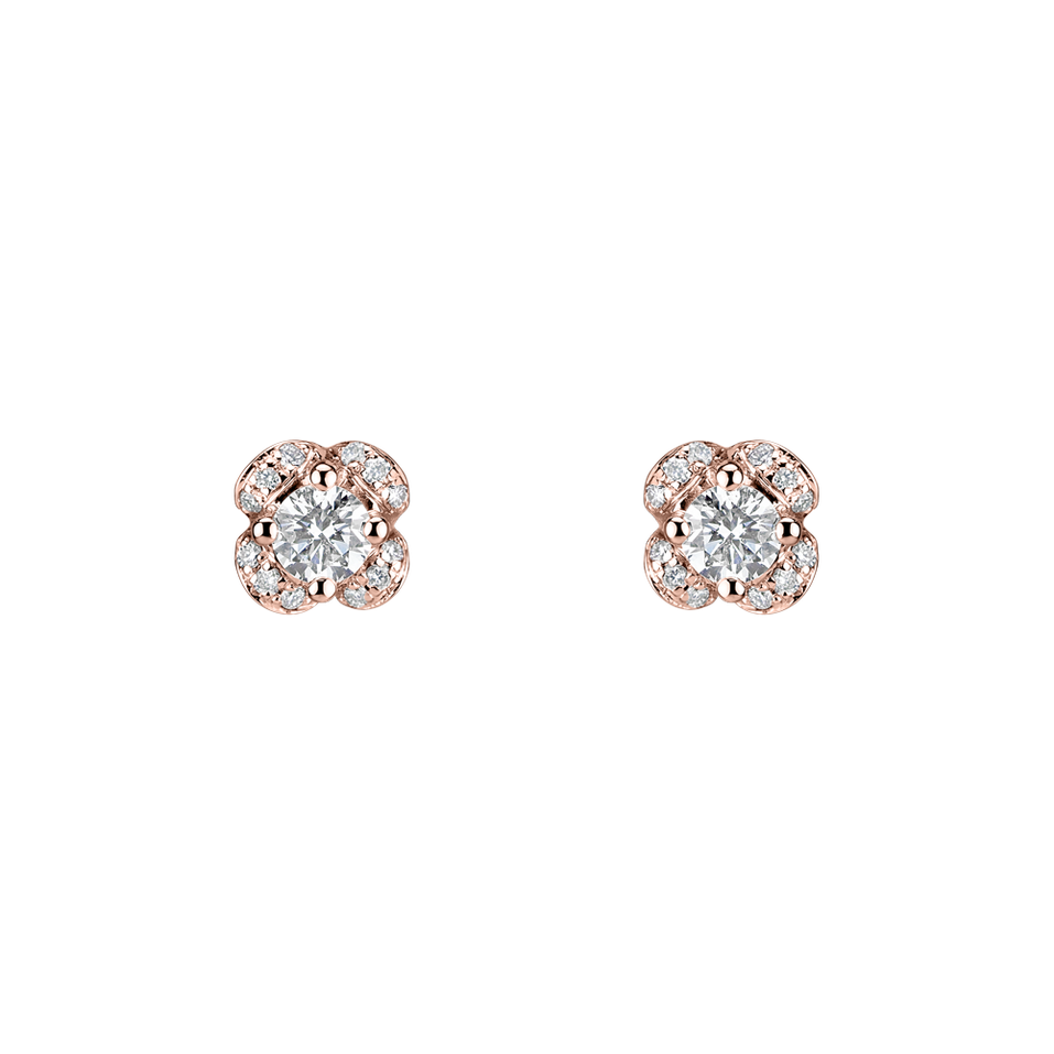 Diamond earrings Brilliant Petals