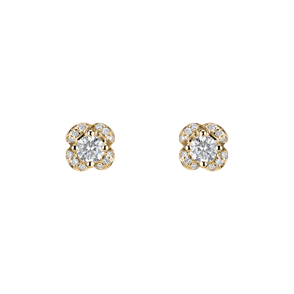 Diamond earrings Brilliant Petals