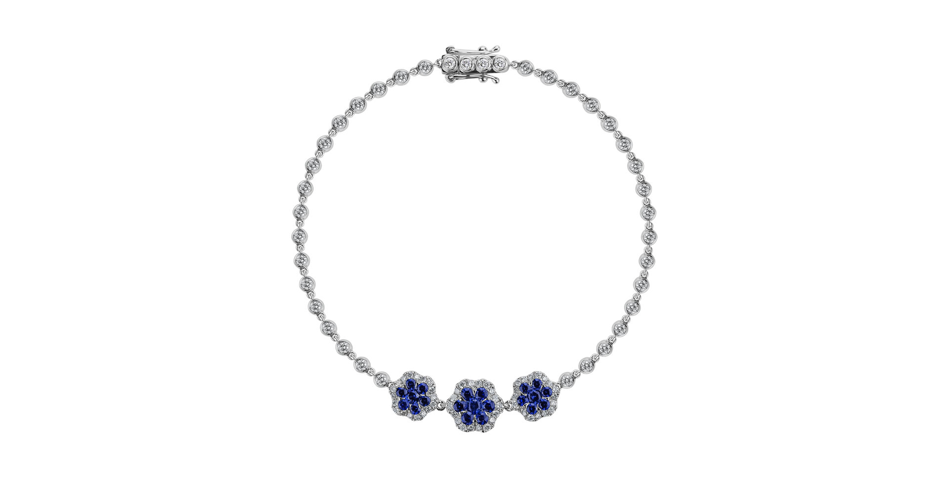 Diamond bracelet with Sapphire Talon