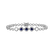 Diamond bracelet with Sapphire Deep Blue2