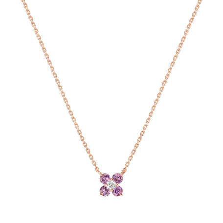 Diamond necklace with Sapphire Sapphire Glamour