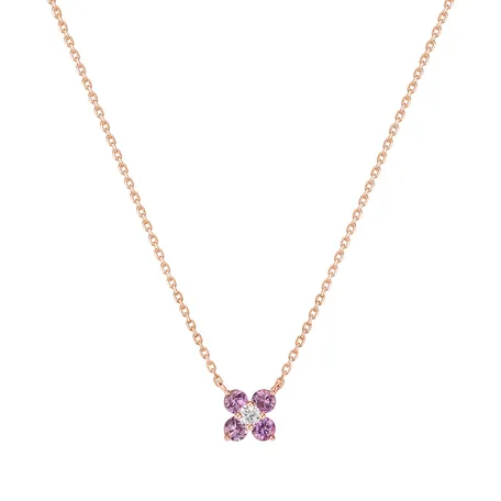 Diamond necklace with Sapphire Sapphire Glamour