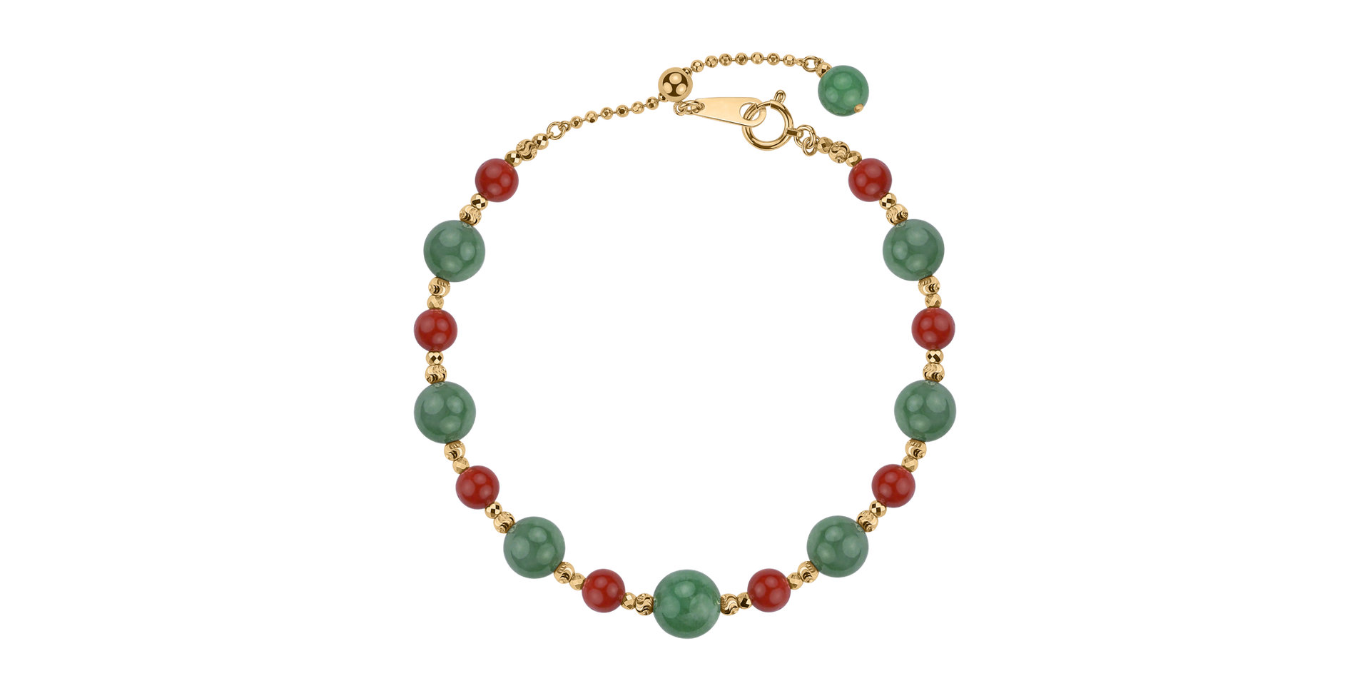 Bracelet with Jade and Coral Miracle Lure