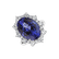Diamond ring with Tanzanite Night Goddess2